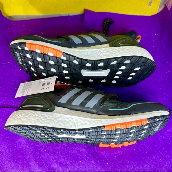 New adidas Ultra Boost Cold.RDY Men’s Size 8 Black Signal Orange EG9798 Sneakers - Picture 8 of 12